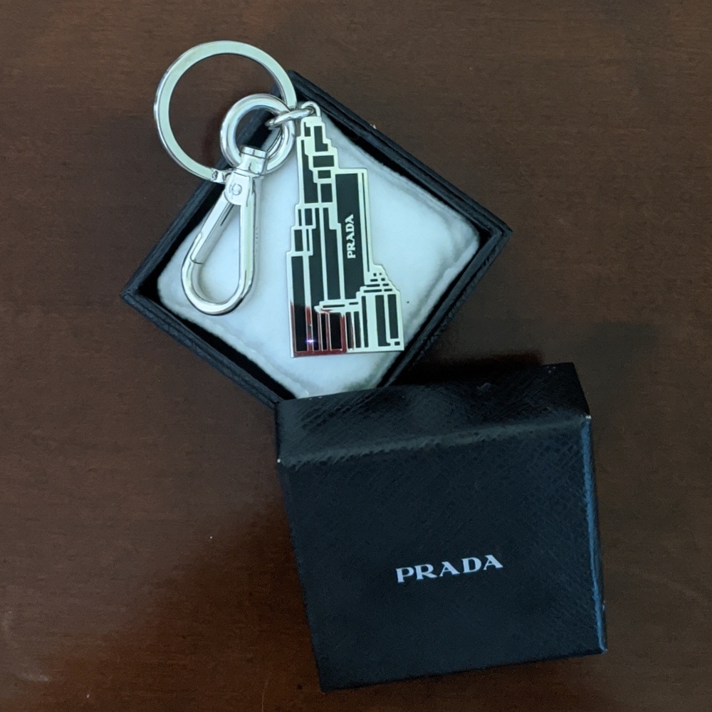 Unisex Prada City Keychain